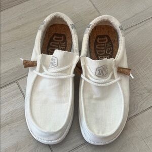 HEY DUDE: Men’s White Sneakers